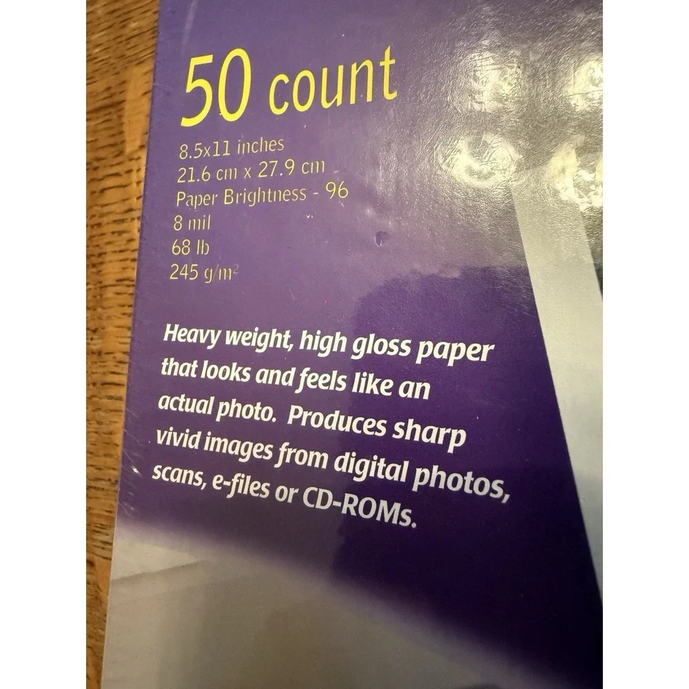 ROYAL‎ BRITES Glossy Photo Paper 8.5x11 Gloss Premium Heavy Weight New 50 Sheets